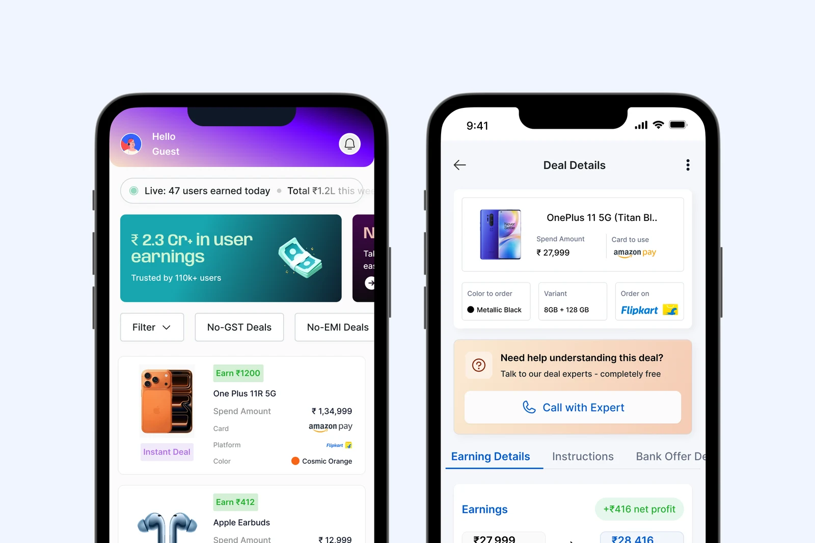 Product Revamp 3.0 screens