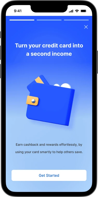 App screen: Onboarding
