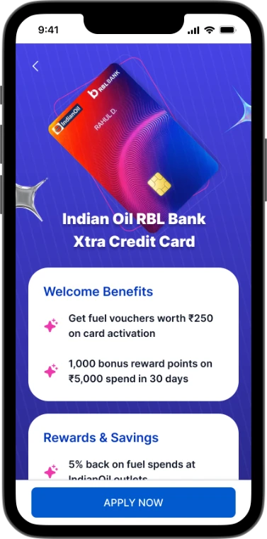 App screen: Card details